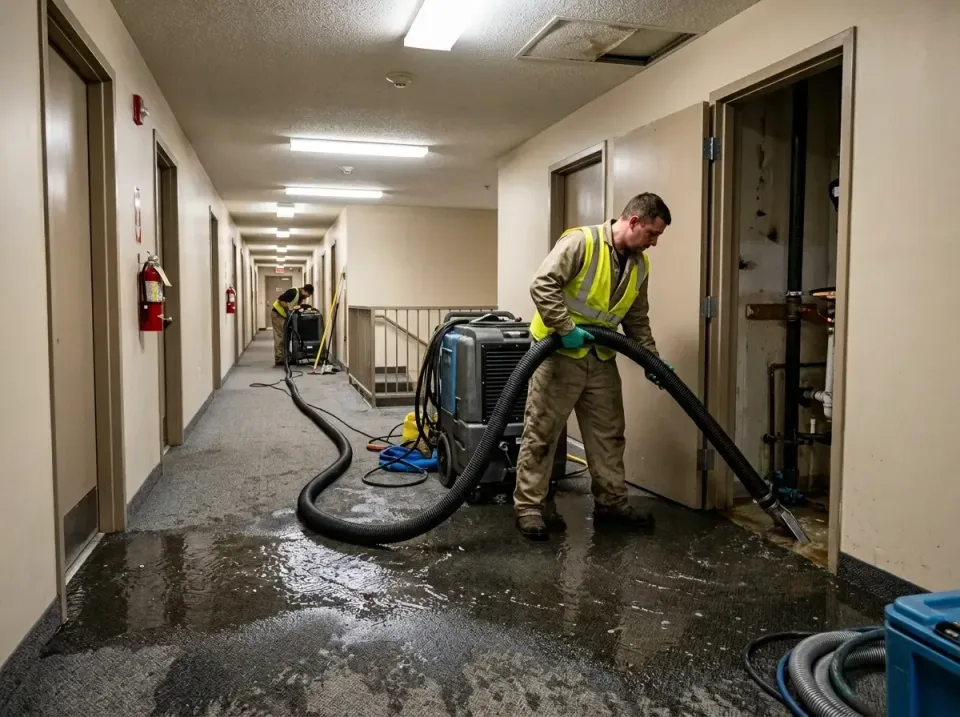 multi-unit-apartment-hallway-f-005 — frequently asked questions, Emergency Burst Pipe Water Extraction & Removal in Murphys,…